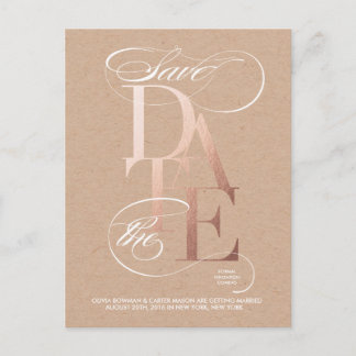 Golden Save the Date Aankondiging