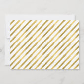 Golden Save the Date | Moderne fotokaart (Achterkant)