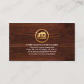 Golden Saw Handyman Tools Timber Visitekaartje (Achterkant)