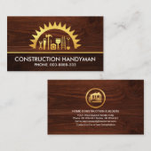 Golden Saw Handyman Tools Timber Visitekaartje (Voorkant / Achterkant)
