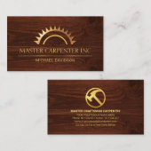 Golden Saw Timber Wood Visitekaartje (Voorkant / Achterkant)