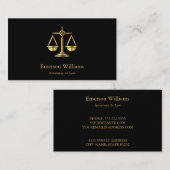 Golden Scale Attorney Visitekaartje (Voorkant / Achterkant)
