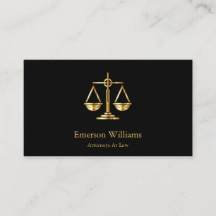 Golden Scale Attorney Visitekaartje