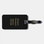 Golden Scales of Justice Law Theme Design Bagagelabel (Achterkant horizontaal)