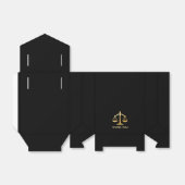 Golden Scales of Justice Law Theme Design Bedankdoosjes (Uitgevouwen)