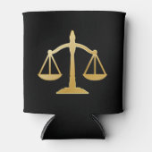 Golden Scales of Justice Law Theme Design Blikjeskoeler (Voorkant)