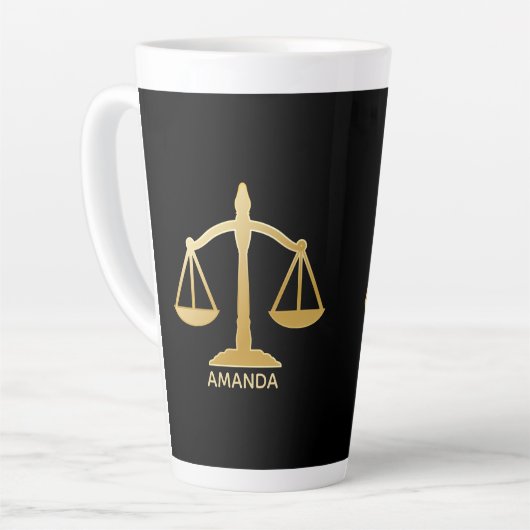 Golden Scales of Justice Law Theme Design Latte Mok (Linkerhoek)