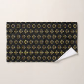 Golden Scales of Justice Law Theme Design Pattern Bad Handdoek (Handdoek)