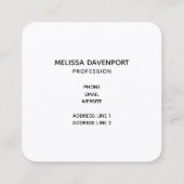 Golden Scales of Justice Law Theme Design Vierkante Visitekaartje (Achterkant)