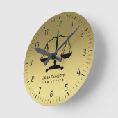 Golden Scales of Justice Ronde Klok (Hoek)