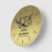 Golden Scales of Justice Ronde Klok (Hoek)