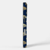 Golden Scallops op blauw Case-Mate iPhone Case (Achterkant / Rechts)