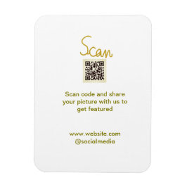 Golden Scan QR code glitter eenvoudige elegante be Magneet