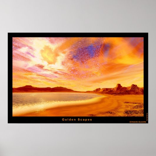 Golden Scapes Poster (Voorkant)