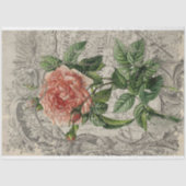 Golden Scarlet Roos Decoupage Tissue Paper Tissuepapier (Voorkant)