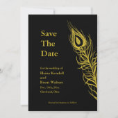 Golden Schud je staartoppervlakken en sla de datum Save The Date (Voorkant)