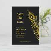 Golden Schud je staartoppervlakken en sla de datum Save The Date (Staand voorkant)