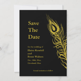 Golden Schud je staartoppervlakken en sla de datum Save The Date