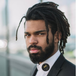 Golden Scissors Logo Hair Dresser Stylist Black Ronde Sticker