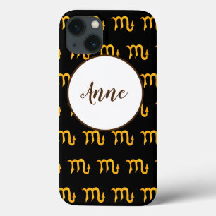 Golden Scorpio Astrology Symbol op maat Case-Mate iPhone Case