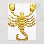 Golden Scorpio Briefkaart (Voorkant)