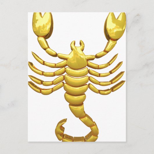 Golden Scorpio Briefkaart (Voorkant)