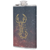 Golden Scorpio Flask Heupfles (Links)