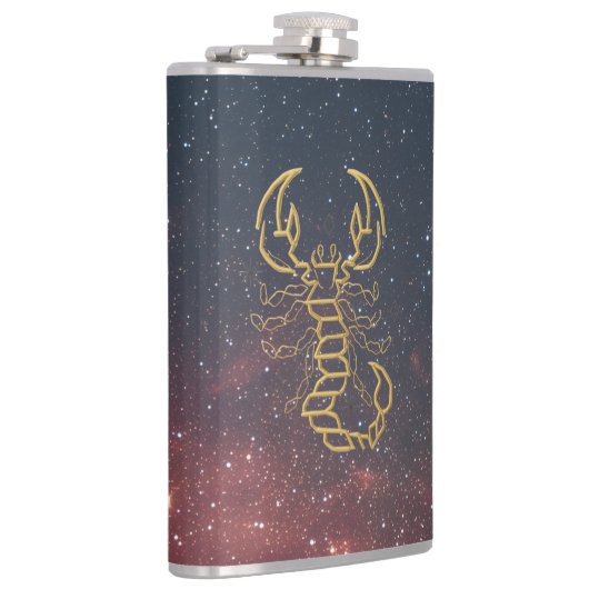Golden Scorpio Flask Heupfles (Rechts)