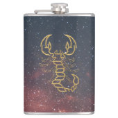 Golden Scorpio Flask Heupfles (Voorkant)