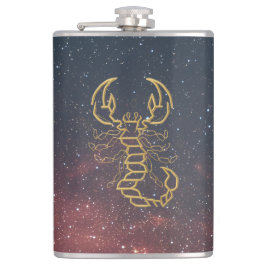 Golden Scorpio Flask Heupfles