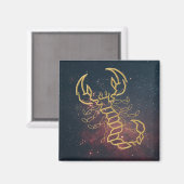 Golden Scorpio Magnet (Voorkant / Achterkant)