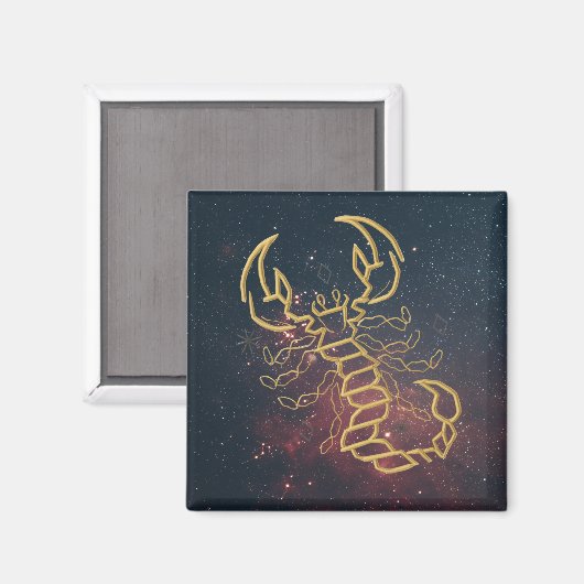 Golden Scorpio Magnet (Voorkant / Achterkant)