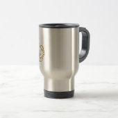 Golden Scorpio Zodiac Mug- Brew Bold, Sting Strong Reisbeker (Voorkant rechts)
