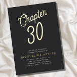 Golden Script Chapter 30 30th Birthday Party Folie Uitnodiging<br><div class="desc">Viel het draaien 30 in stijl met dit het schijnen gouden manuscript "Hallo 30"Uitnodiging van de Folie van de Partij van de Birthday. Een luxueuze zwarte achtergrond lijsten de stijlvolle scène met de goudkleurige tekst in een uitnodigende manuscriptdoopvont. Voeg je eigen formulering toe om dit een unieke uitnodiging te maken...</div>