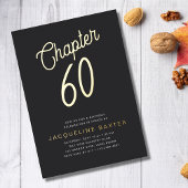 Golden Script Chapter 60 60th Birthday Party Folie Uitnodiging