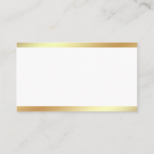 Golden Script-kalligrafie Graceful Clean Plain Visitekaartje (Achterkant)