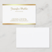 Golden Script-kalligrafie handgeschreven tasteful Visitekaartje (Voorkant / Achterkant)