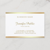 Golden Script-kalligrafie prachtig, modern Visitekaartje (Achterkant)