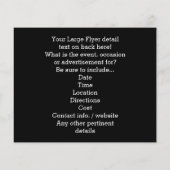 Golden Script Scissors Haarstylist Hair Salon Flyer (Achterkant)