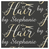 Golden Script Scissors Haarstylist Hair Salon Stof (Close Up)