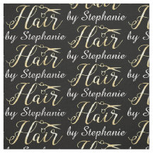 Golden Script Scissors Haarstylist Hair Salon