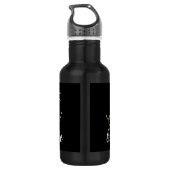 Golden Script Scissors Haarstylist Hair Salon Waterfles (Achterkant)