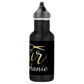 Golden Script Scissors Haarstylist Hair Salon Waterfles (Rechts)