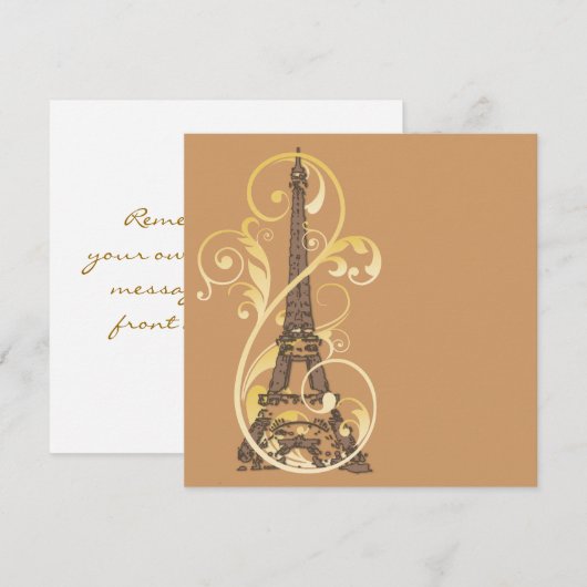 Golden Scroll en Eiffeltoren (Voorkant / Achterkant)