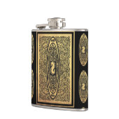 Golden Seahorse Mandala – Infinity Design Heupfles (Links)