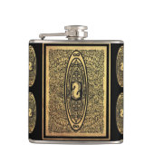 Golden Seahorse Mandala – Infinity Design Heupfles (Voorkant)