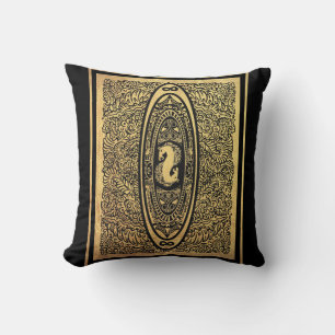 Golden Seahorse Mandala – Infinity Design Kussen
