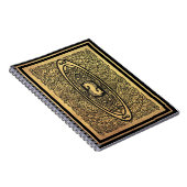 Golden Seahorse Mandala – Infinity Design Notitieboek (Rechterzijde)
