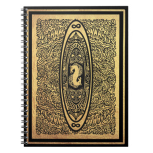 Golden Seahorse Mandala –  Infinity Design Notitieboek