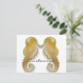 Golden Seahorse Thunder_Cove Briefkaart (Staand voorkant)